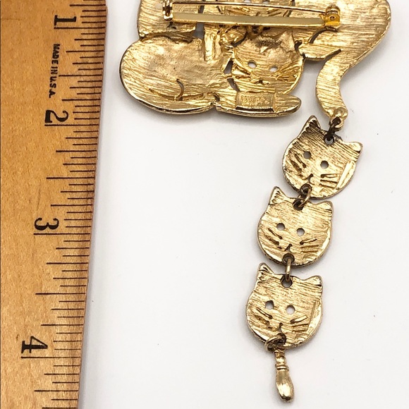 Vintage Ultra Craft Cat Kitten Kitty Brooch Pin - Picture 5 of 5